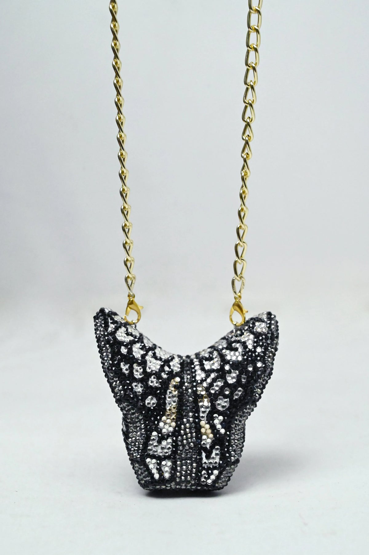 Butterfly Mini Gold Clutch - Crystal