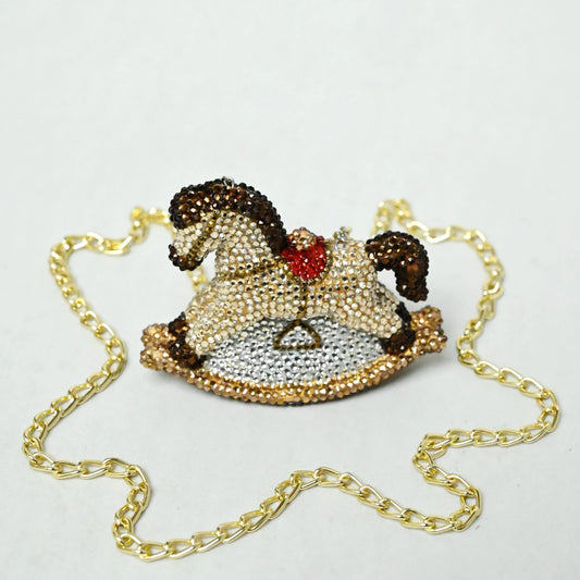 Rocking Horse Mini Clutch - Crystal