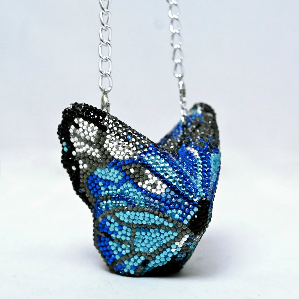 Butterfly Mini Blue Clutch - Crystal