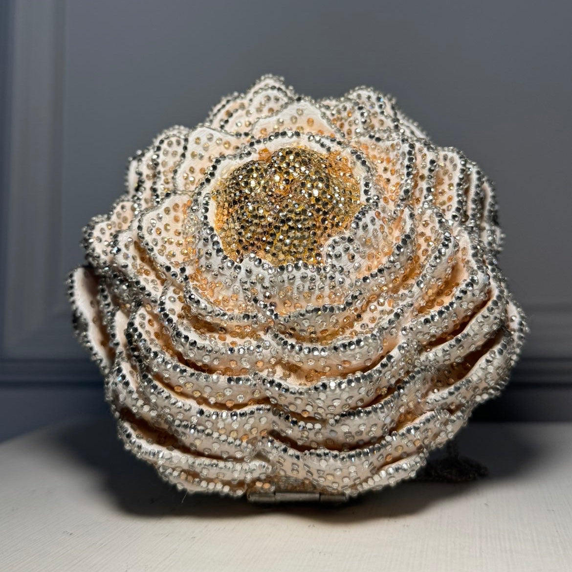 Peony Halcyon Hill Clutch - Crystal
