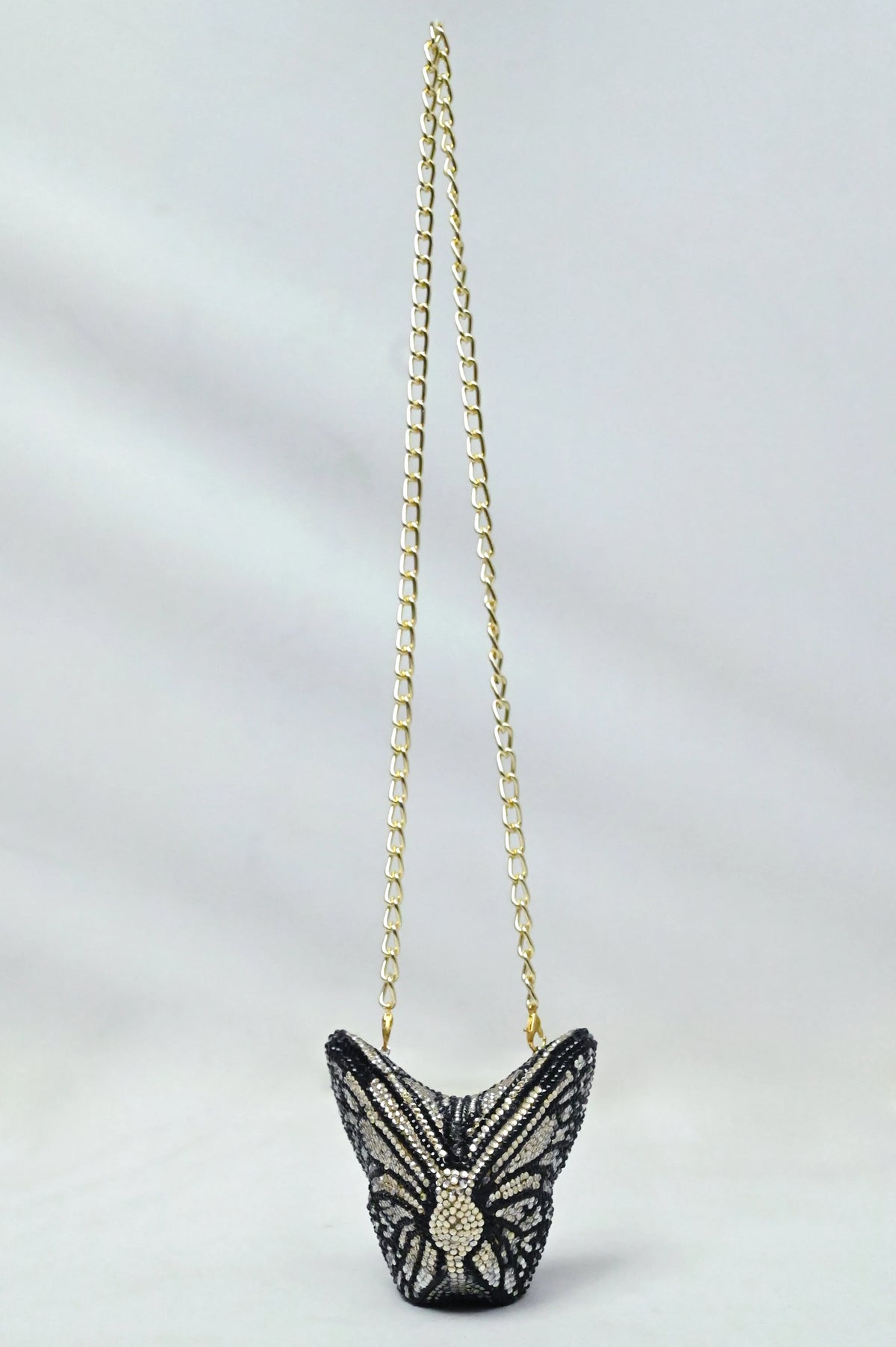 Butterfly Mini Gold Clutch - Crystal