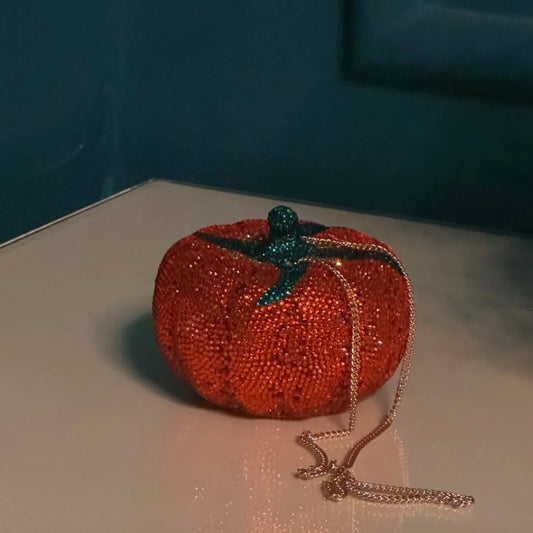 Pumpkin Carriage Clutch - Crystal