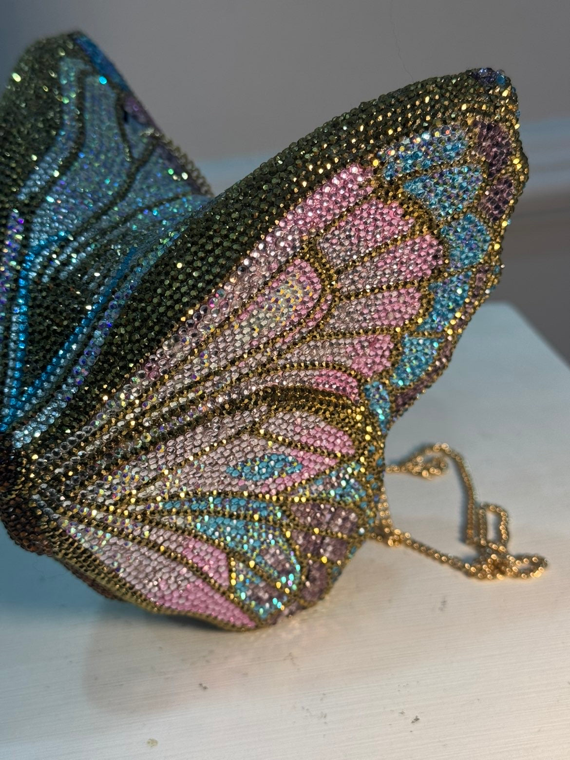 Butterfly Serafina Clutch - Crystal