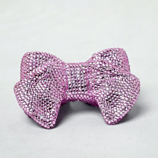 Bow Mini Pink Clutch - Crystal