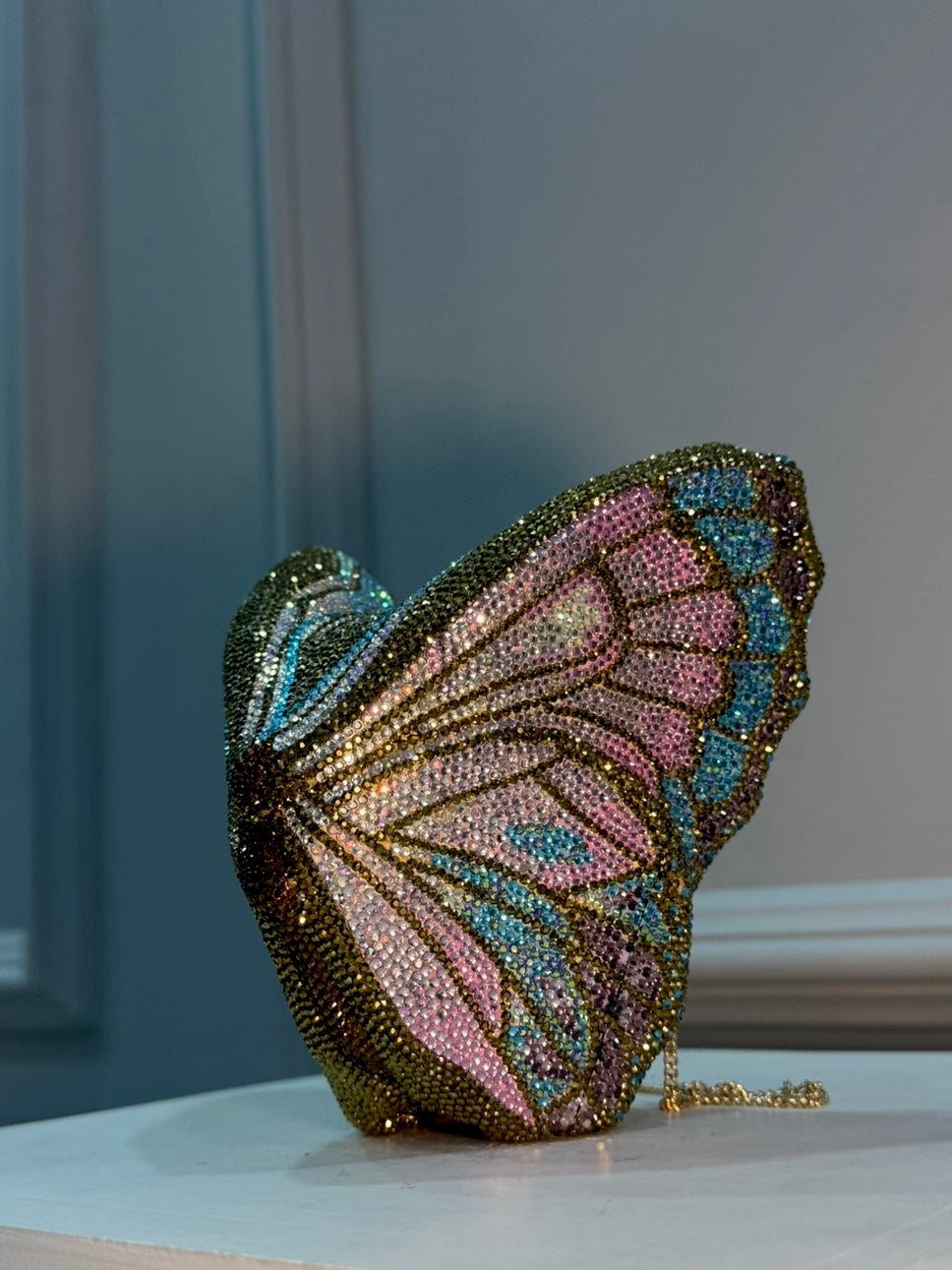 Butterfly Serafina Clutch - Crystal