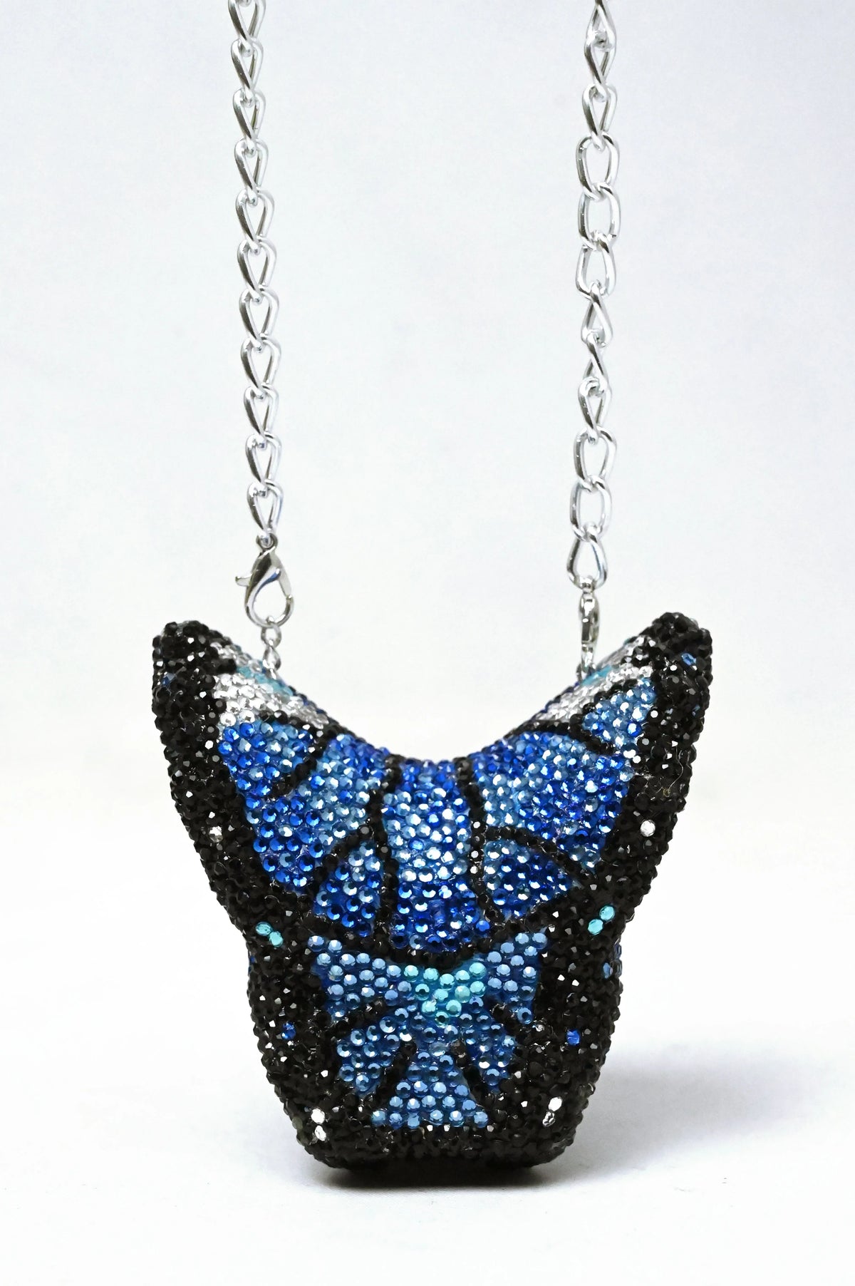 Butterfly Mini Blue Clutch - Crystal