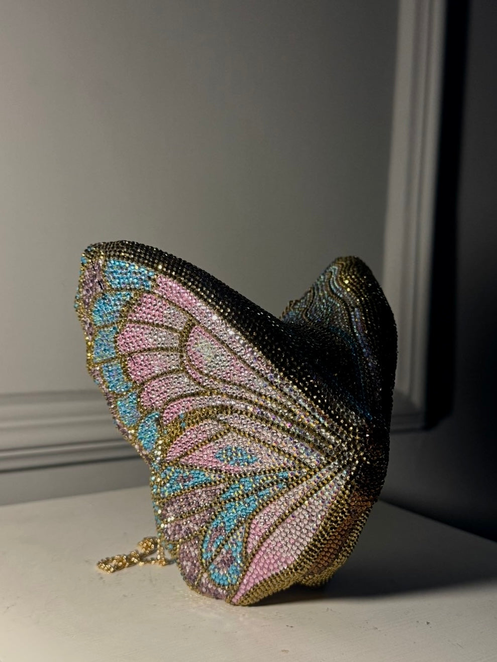 Butterfly Serafina Clutch - Crystal