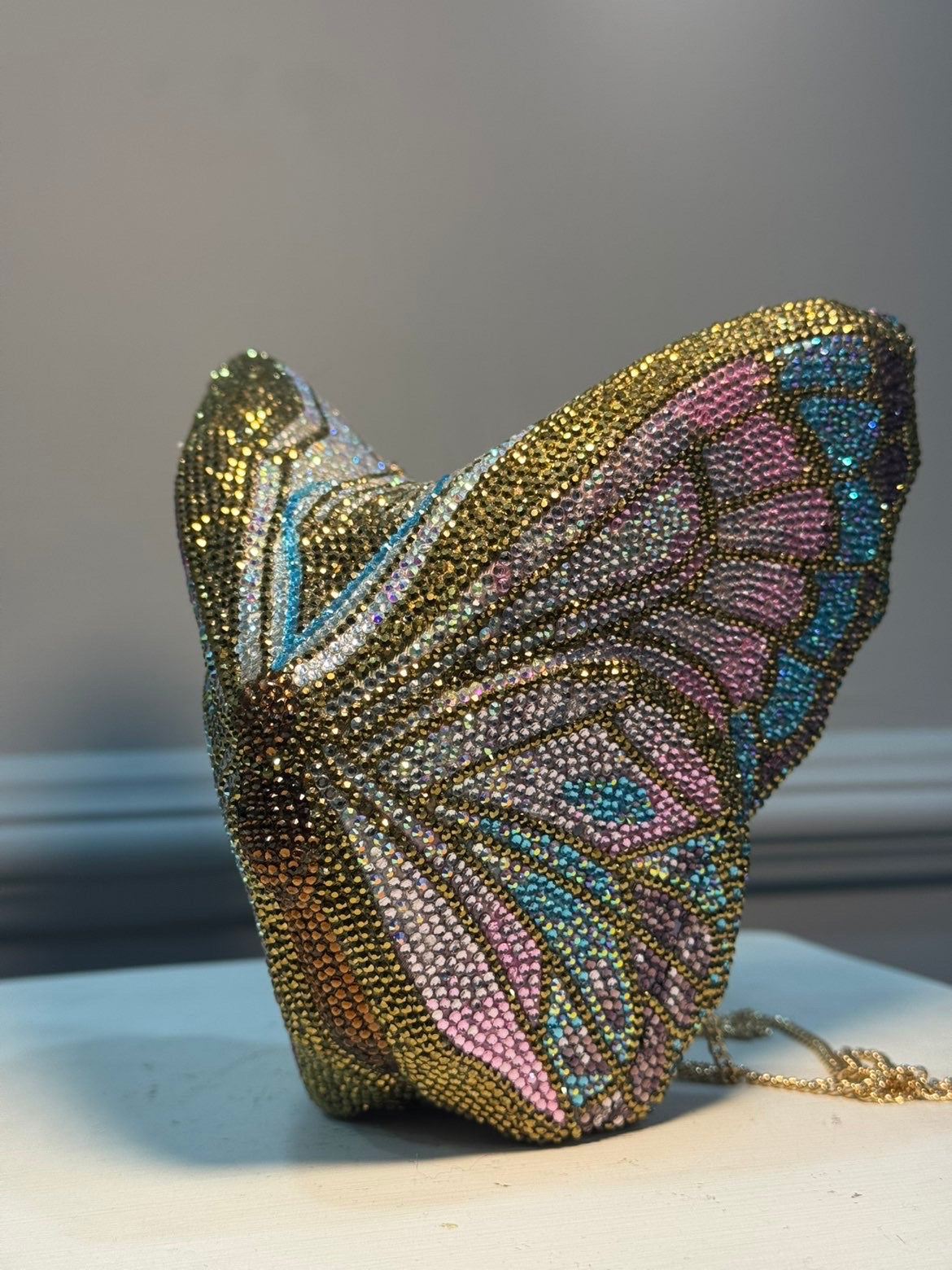 Butterfly Serafina Clutch - Crystal