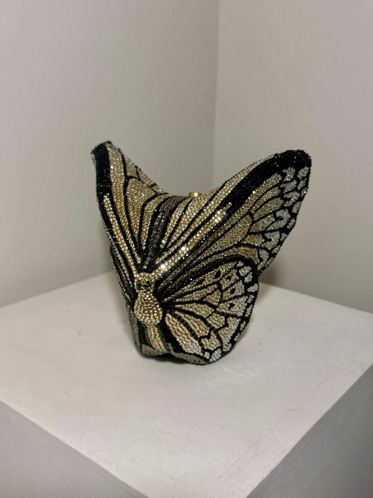 Butterfly Gold Clutch - Crystal