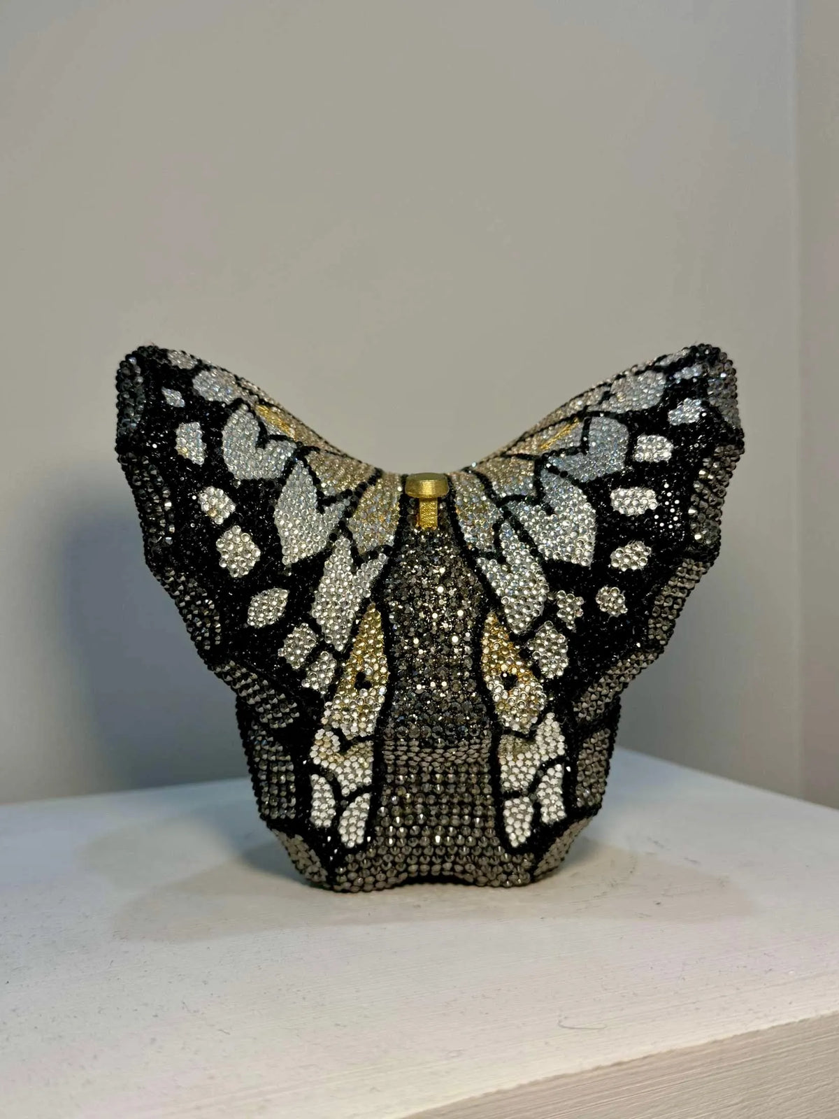 Butterfly Gold Clutch - Crystal