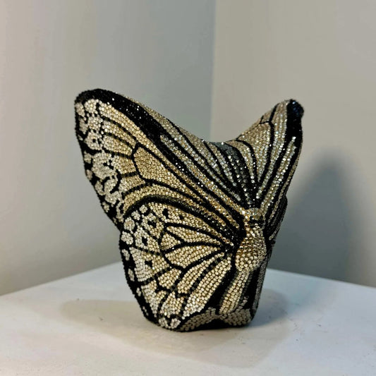 Butterfly Gold Clutch - Crystal