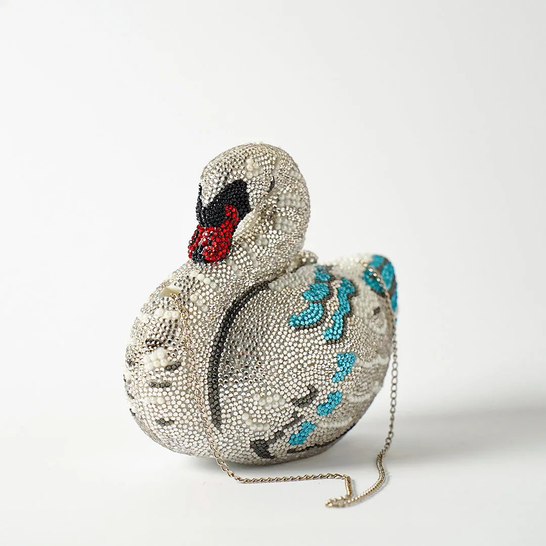 Swan Clutch - Crystal