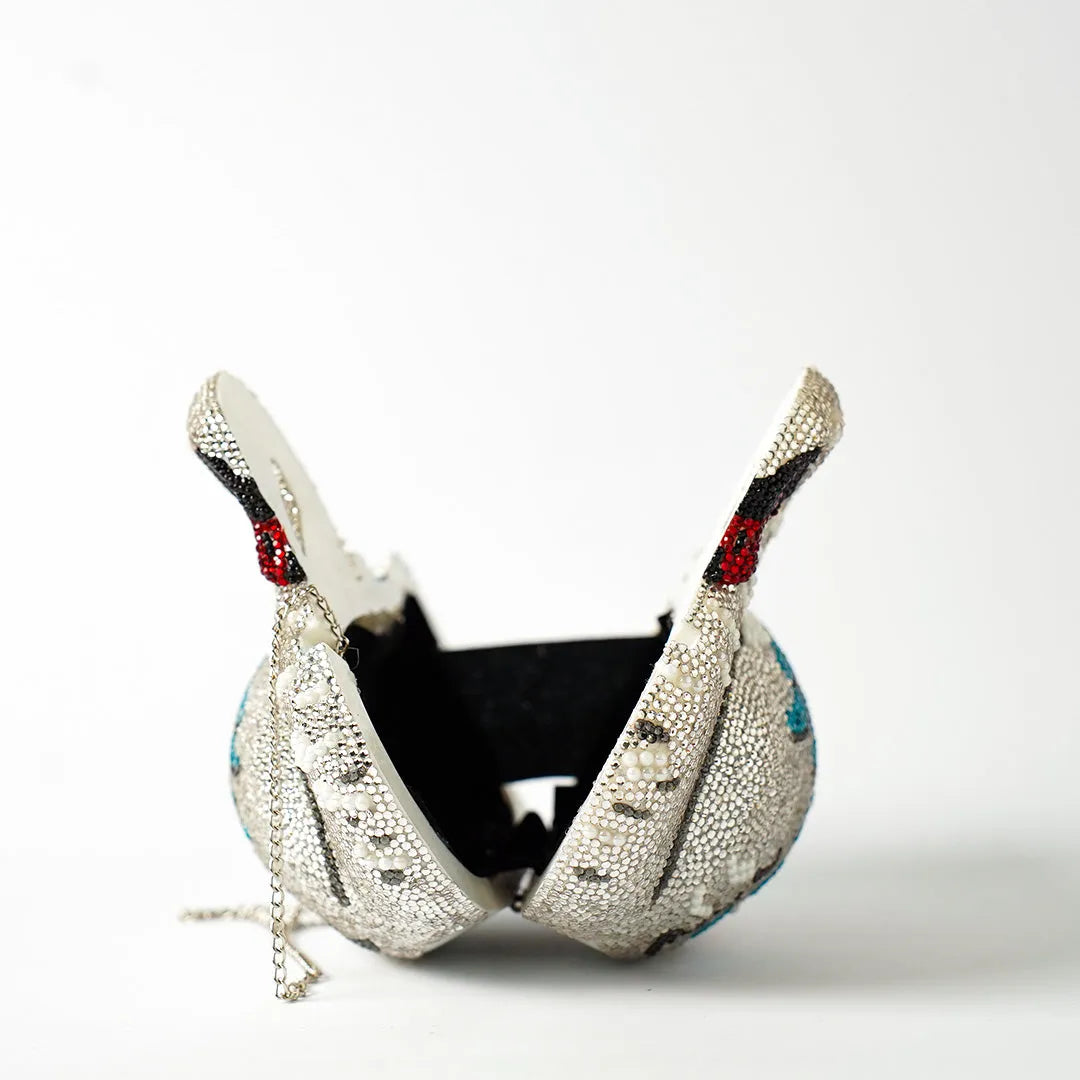 Swan Clutch - Crystal