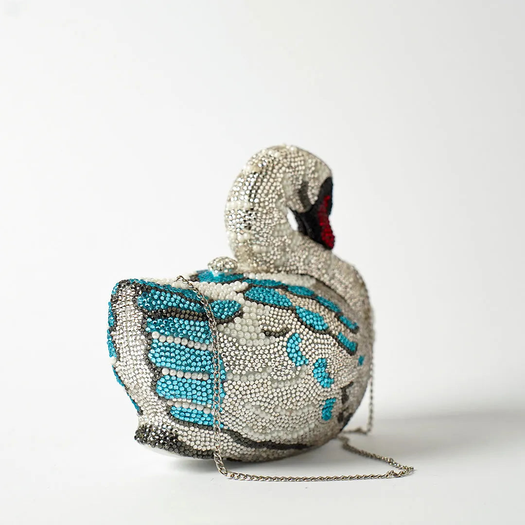 Swan Clutch - Crystal