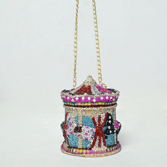 Carousel Clutch - Crystal