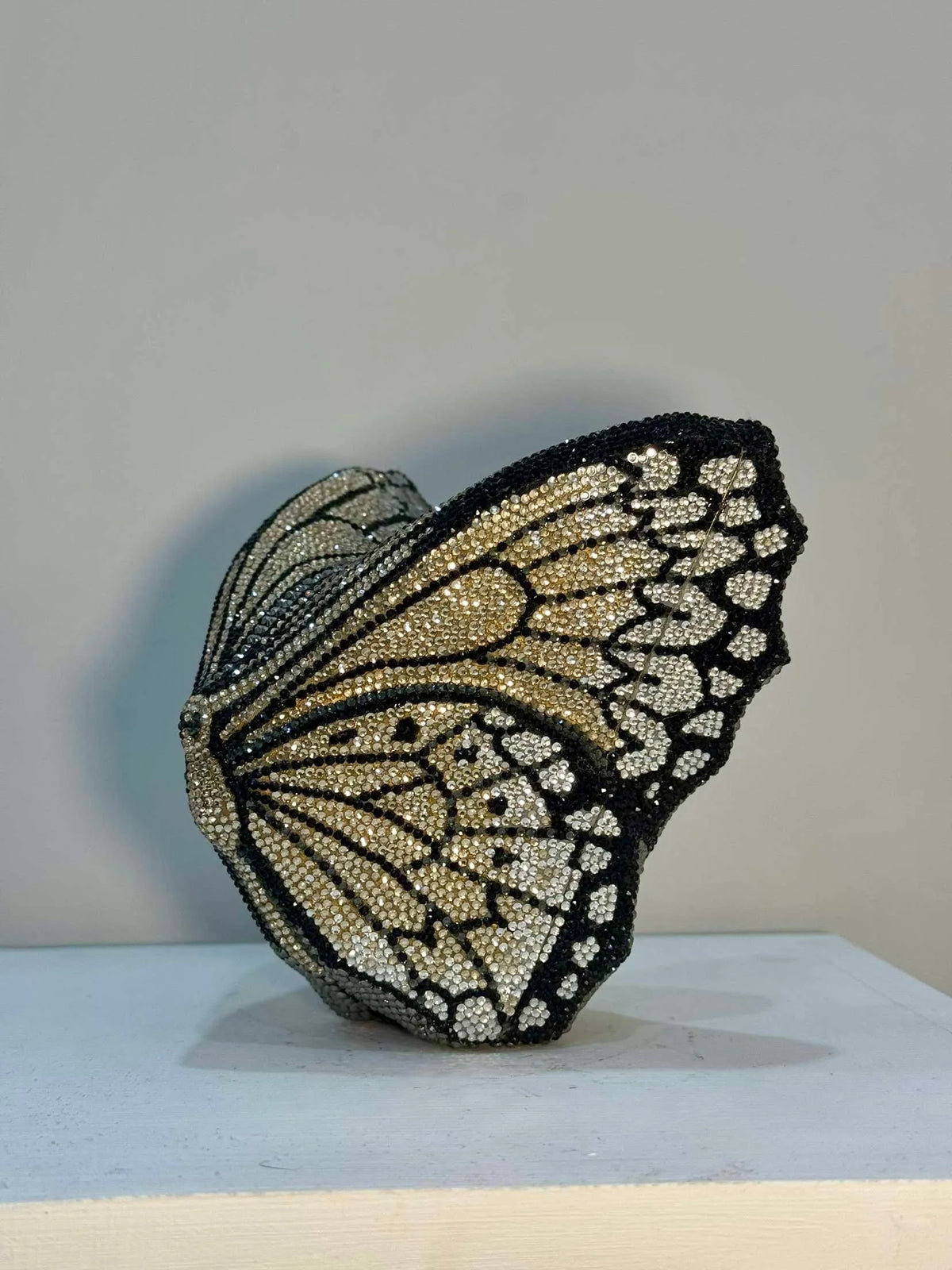 Butterfly Gold Clutch - Crystal