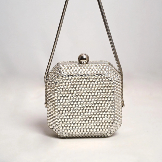 Fizzoni X Silver Clutch - Crystal