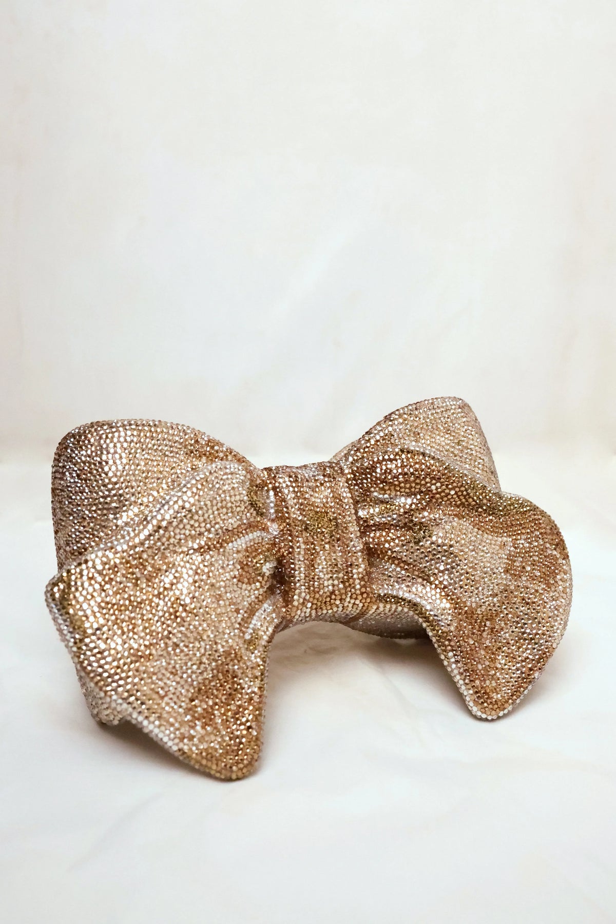 Bow Gold Clutch - Crystal