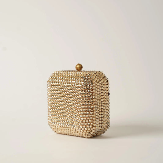 Fizzoni Gold Clutch - Crystal