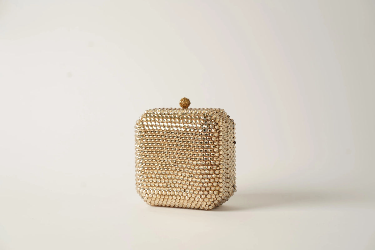 Fizzoni Gold Clutch - Crystal
