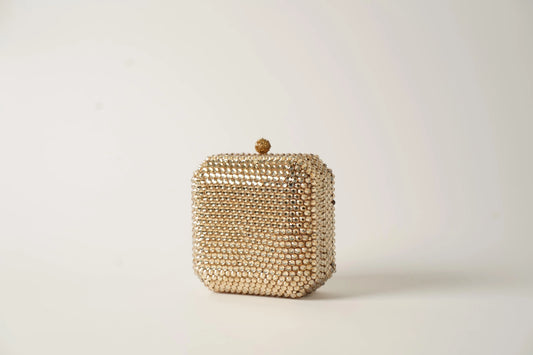 Fizzoni Gold Clutch - Crystal